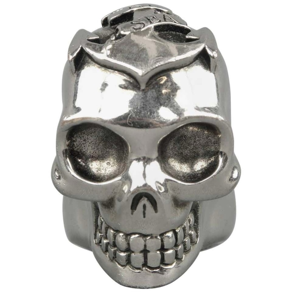 Alexander McQueen Silver Skull Ring